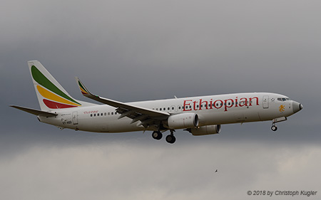 Boeing 737-860 | ET-AQO | Ethiopian Airlines | Z&UUML;RICH (LSZH/ZRH) 21.01.2018