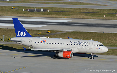 Airbus A319-132 | OY-KBT | SAS Scandinavian Airlines System | Z&UUML;RICH (LSZH/ZRH) 24.01.2018