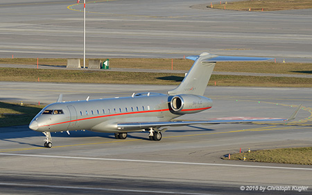 Bombardier BD.700 Global 6000 | 9H-VJG | untitled (VistaJet) | Z&UUML;RICH (LSZH/ZRH) 24.01.2018
