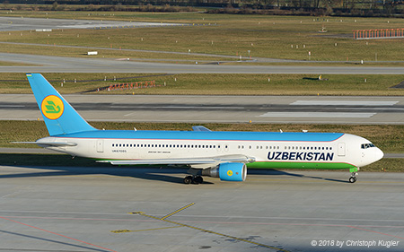 Boeing 767-33PER | UK67005 | Uzbekistan Airways | Z&UUML;RICH (LSZH/ZRH) 24.01.2018