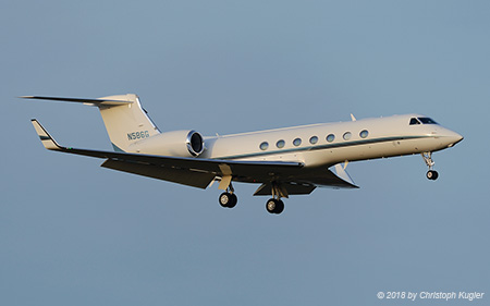 Gulfstream G550 | N586G | untitled (General Dynamics) | Z&UUML;RICH (LSZH/ZRH) 24.01.2018