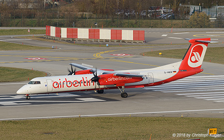 Bombardier DHC-8-402 | D-ABQF | Eurowings  |  still in Air Berlin colours | Z&UUML;RICH (LSZH/ZRH) 25.01.2018