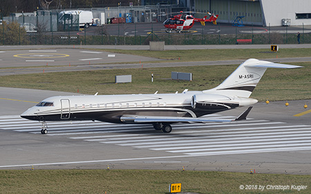 Bombardier BD.700 Global XRS | M-ASRI | untitled | Z&UUML;RICH (LSZH/ZRH) 25.01.2018