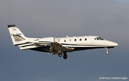 Textron Cessna 560XLS+ Citation Excel | YU-PNK | untitled (Air Pink) | Z&UUML;RICH (LSZH/ZRH) 28.01.2018