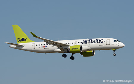 Bombardier CSeries 300 | YL-CSG | Air Baltic | Z&UUML;RICH (LSZH/ZRH) 24.03.2018