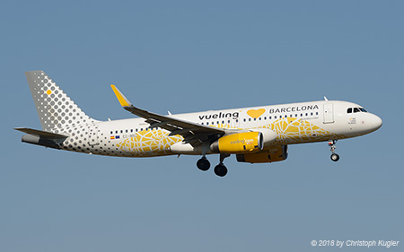 Airbus A320-232 | EC-MNZ | Vueling Airlines  |  special Vueling loves Barcelona sticker | Z&UUML;RICH (LSZH/ZRH) 24.03.2018
