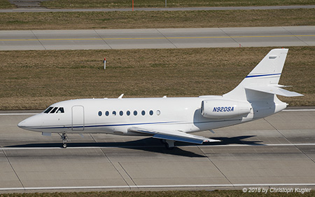 Dassault Falcon 2000 | N920SA | untitled | Z&UUML;RICH (LSZH/ZRH) 24.03.2018