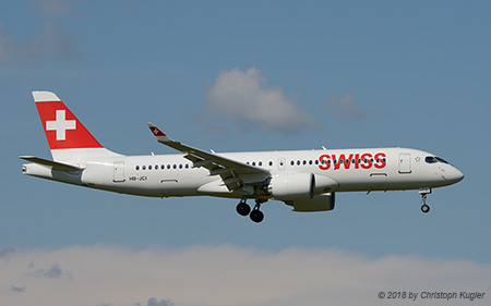 Bombardier CSeries 300 | HB-JCI | Swiss International Air Lines | Z&UUML;RICH (LSZH/ZRH) 24.05.2018