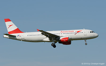 Airbus A320-216 | OE-LXD | Austrian Airlines | Z&UUML;RICH (LSZH/ZRH) 25.05.2018