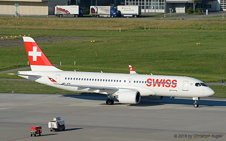 Bombardier CSeries 300 | HB-JCK | Swiss International Air Lines | Z&UUML;RICH (LSZH/ZRH) 10.06.2018