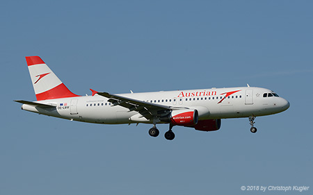 Airbus A320-214 | OE-LBW | Austrian Airlines | Z&UUML;RICH (LSZH/ZRH) 14.06.2018