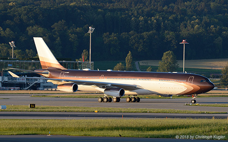 Airbus A340-313 | M-IABU | untitled (Global Jet Luxembourg) | Z&UUML;RICH (LSZH/ZRH) 18.06.2018