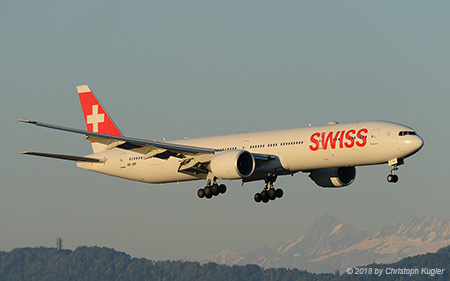 Boeing 777-3DEER | HB-JNF | Swiss Global Airlines | Z&UUML;RICH (LSZH/ZRH) 28.06.2018