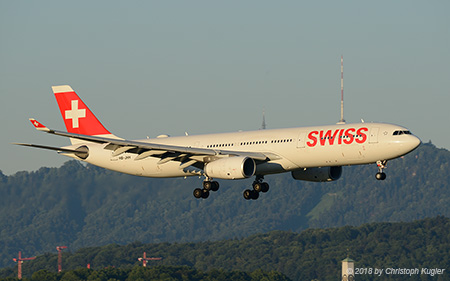 Airbus A330-343X | HB-JHH | Swiss International Air Lines | Z&UUML;RICH (LSZH/ZRH) 28.06.2018