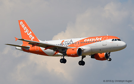 Airbus A319-111 | OE-LKF | easyJet Europe Airline  |  Venezia titles | Z&UUML;RICH (LSZH/ZRH) 30.06.2018