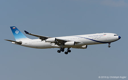 Airbus A340-313 | EP-IGA | Government of Iran  |  State visit to Switzerland | Z&UUML;RICH (LSZH/ZRH) 02.07.2018