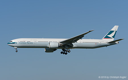 Boeing 777-367ER | B-KPD | Cathay Pacfic  |  somewhat later than scheduled | Z&UUML;RICH (LSZH/ZRH) 13.07.2018