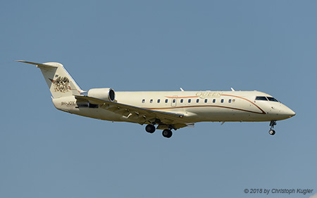 Bombardier Challenger 850 | 9H-JOY | untitled  |  with Queen & Adam Lambert titles | Z&UUML;RICH (LSZH/ZRH) 13.07.2018