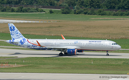 Airbus A321-211 | VP-BEE | Aeroflot  |  special 95th anniversary livery | Z&UUML;RICH (LSZH/ZRH) 14.07.2018