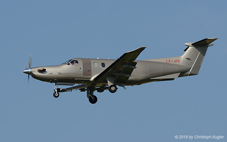 Pilatus PC-12/47E | LX-JFY | untitled (JetFly Aviation) | Z&UUML;RICH (LSZH/ZRH) 14.07.2018