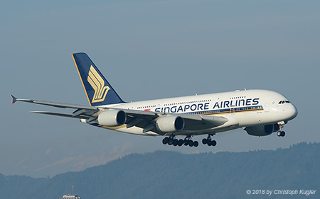Airbus A380-841 | 9V-SKJ | Singapore Airlines | Z&UUML;RICH (LSZH/ZRH) 29.07.2018