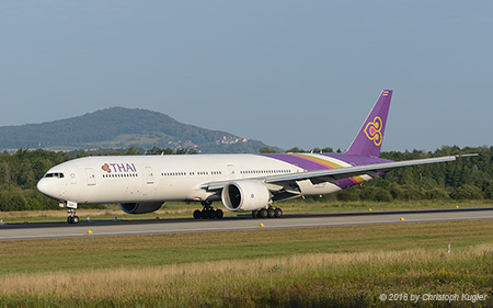 Boeing 777-3ALER | HS-TKR | Thai Airways International | Z&UUML;RICH (LSZH/ZRH) 01.08.2018