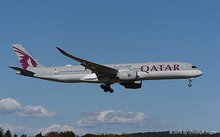 Airbus A350-941 | A7-ALR | Qatar Airways | Z&UUML;RICH (LSZH/ZRH) 11.08.2018