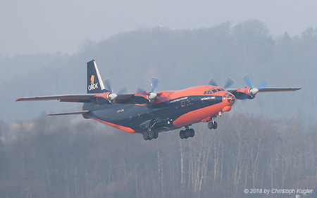 Antonov An 12BK | UR-CKL | Cavok Air | Z&UUML;RICH (LSZH/ZRH) 27.12.2018