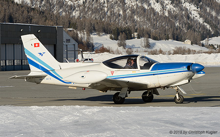 SIAI-Marchetti SF.260D | HB-EGO | untitled | SAMEDAN (LSZS/SMV) 13.01.2018