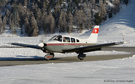 Piper PA-28 Archer II | HB-POX | private | SAMEDAN (LSZS/SMV) 13.01.2018