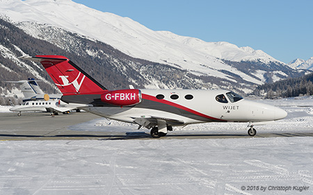 Cessna 510 Citation Mustang | G-FBKH | untitled (Blink) | SAMEDAN (LSZS/SMV) 13.01.2018