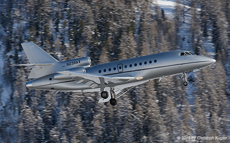 Dassault Falcon 900B | N239AX | untitled | SAMEDAN (LSZS/SMV) 14.01.2018