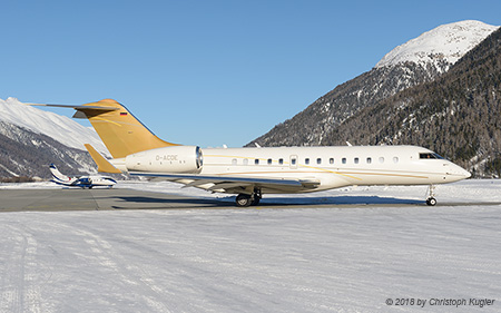 Bombardier BD.700 Global 5000 | D-ACDE | untitled (DC Aviation) | SAMEDAN (LSZS/SMV) 14.01.2018