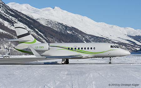 Dassault Falcon 2000S | LY-GVS | untitled (Charter Jets) | SAMEDAN (LSZS/SMV) 14.01.2018
