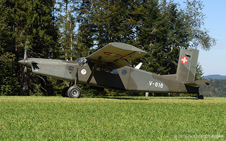 Pilatus PC-6/B2-H2M-1 | V-616 | Swiss Air Force | CHL&AUML;MPE (----/---) 12.09.2019