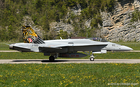 McDonnell Douglas F/A-18C Hornet | J-5011 | Swiss Air Force | MEIRINGEN (LSMM/---) 01.05.2019