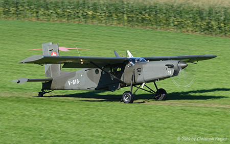 Pilatus PC-6/B2-H2M-1 | V-618 | Swiss Air Force | SCHLIERBACH WEIERBACH(----/---) 12.09.2019