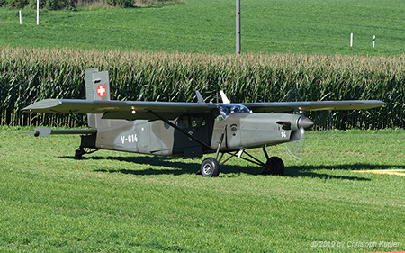 Pilatus PC-6/B2-H2M-1 | V-614 | Swiss Air Force | SCHLIERBACH WEIERBACH(----/---) 12.09.2019