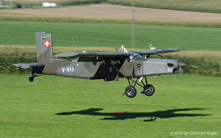 Pilatus PC-6/B2-H2M-1 | V-613 | Swiss Air Force | SCHLIERBACH WEIERBACH(----/---) 12.09.2019