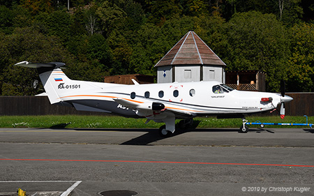 Pilatus PC-12 | RA-01501 | AeroGeo Airlines | BUOCHS (LSZC/BXO) 16.09.2019