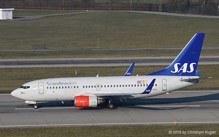 Boeing 737-783 | LN-RRB | SAS Scandinavian Airlines System | Z&UUML;RICH (LSZH/ZRH) 19.01.2019