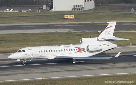 Dassault Falcon 8X | F-GCDP | untitled (Dassault Aviation) | Z&UUML;RICH (LSZH/ZRH) 21.01.2019