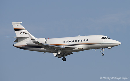 Dassault Falcon 2000LX | N733H | untitled (Humana) | Z&UUML;RICH (LSZH/ZRH) 23.01.2019