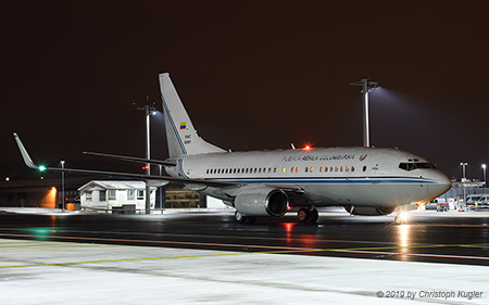 Boeing 737-74V BBJ | FAC0001 | Colombian Air Force | Z&UUML;RICH (LSZH/ZRH) 24.01.2019