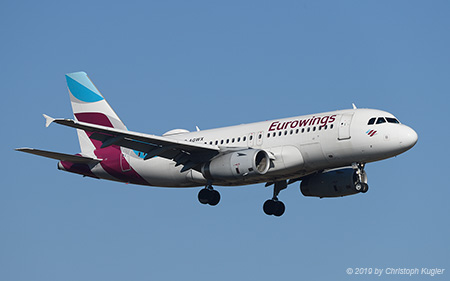 Airbus A319-132 | D-AGWX | Eurowings | Z&UUML;RICH (LSZH/ZRH) 16.02.2019