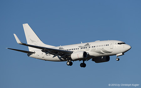 Boeing 737-7HE BBJ | 9H-MBJ | untitled  |  former M-YBBJ | Z&UUML;RICH (LSZH/ZRH) 16.02.2019