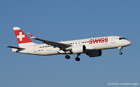 Airbus A220-300 | HB-JCS | Swiss International Air Lines | Z&UUML;RICH (LSZH/ZRH) 16.02.2019