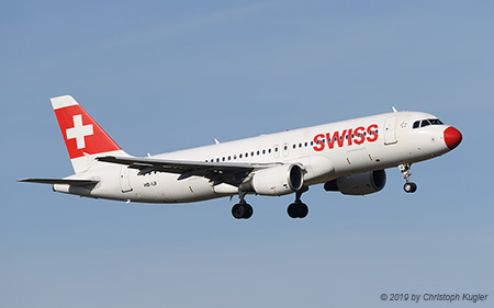 Airbus A320-214 | HB-IJI | Swiss International Air Lines  |  with a red nose | Z&UUML;RICH (LSZH/ZRH) 23.02.2019