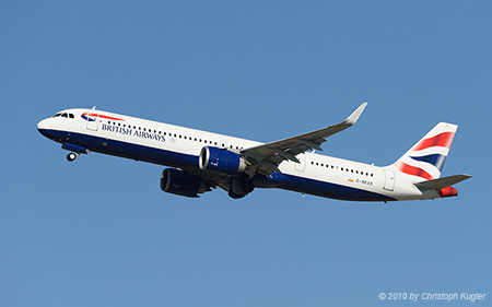 Airbus A321-251nx | G-NEOS | British Airways | Z&UUML;RICH (LSZH/ZRH) 27.02.2019