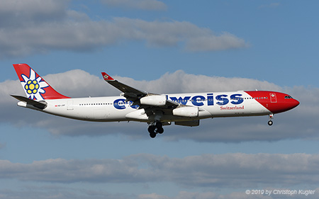 Airbus A340-313X | HB-JMF | Edelweiss Air | Z&UUML;RICH (LSZH/ZRH) 26.03.2019